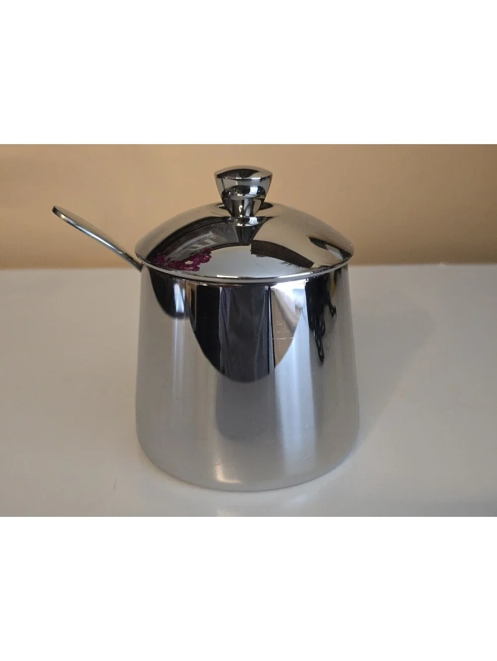 Frieling 18/10 Stainless Steel 10-ounce Sugar Bowl with Spoon, Mirror Finish